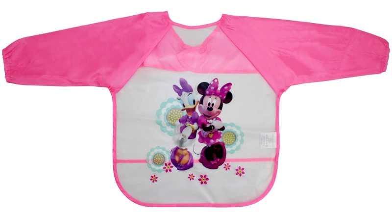 Bavoir Minnie manches longues rose DISNEYBABY