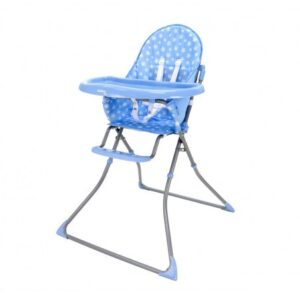 Chaise haute bébé étoiles bleu ASALVO