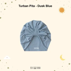 Turban bleu clair
